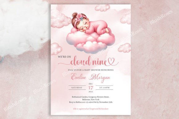 Download Cute Baby Girl Sleeping on Cloud Nine in - Baby girl Collection