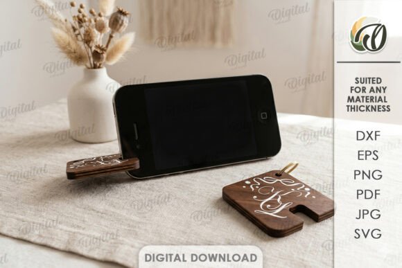 Download Keychain Phone Stand Laser Cut - Phone Collection