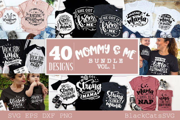 Download Mommy and Me Bundle 40 Designs Vol 1 - Mommy Collection